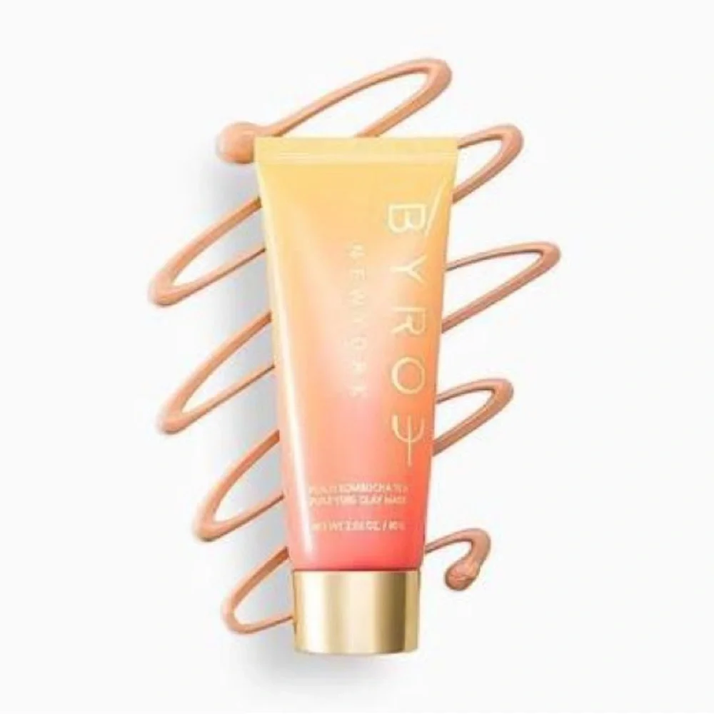 ✨ BYROE New York – Peach Kombucha Tea Purifying Clay Mask (80 g) 🍑